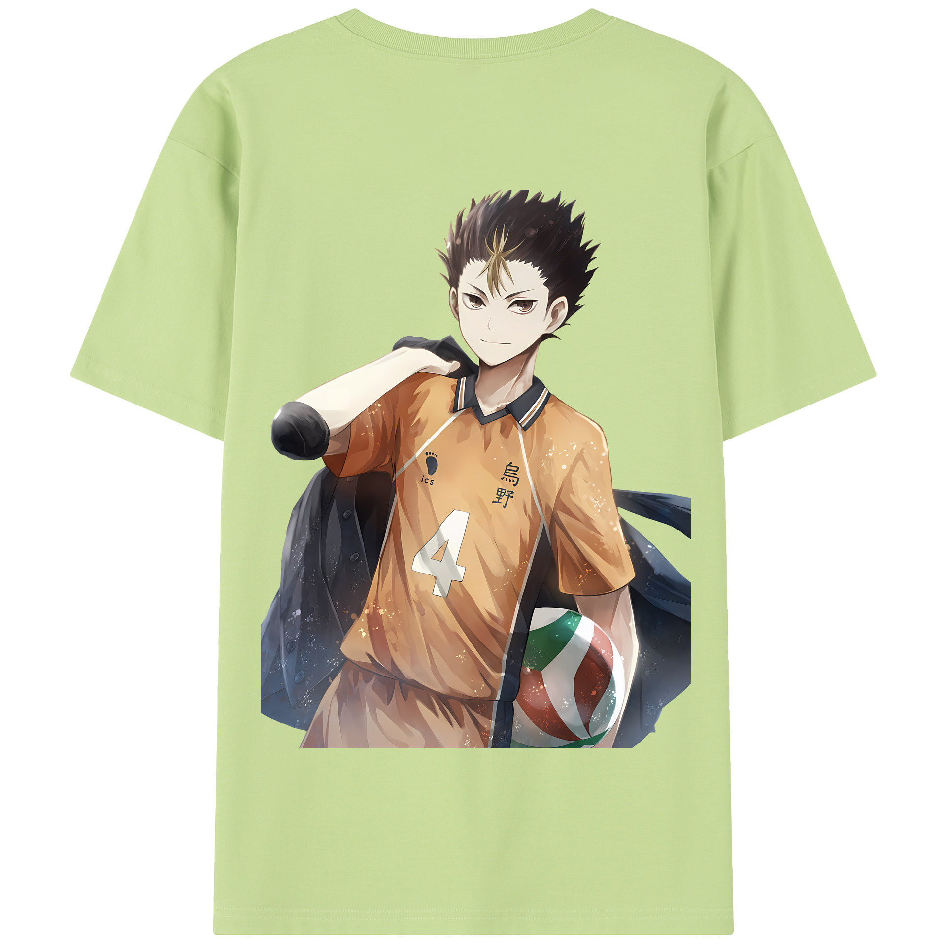 （画像用） ハイキュー!! Haikyu!! 綿100％半袖Tシャツ（背面プリント）